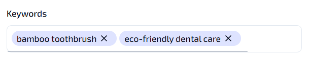 Enter Keywords