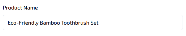 Enter Product Name