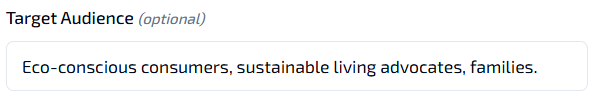Define Target Audience