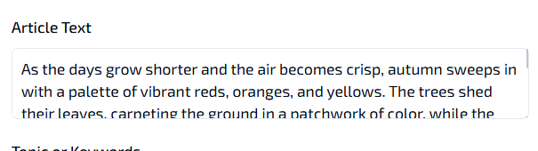 Paste or Type Your Article Text