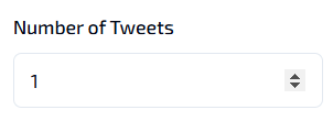 Set Number of Tweets